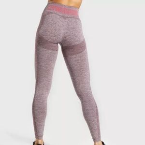 Gymshark Flex High Waisted Leggings Berry/Rose Purple Gym Workout Contour Size S